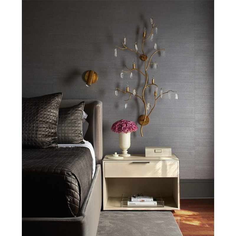 【CURREY】アメリカ・ウォールライト 5灯「Forest Light」ゴールド（W749×D203×H1422mm）