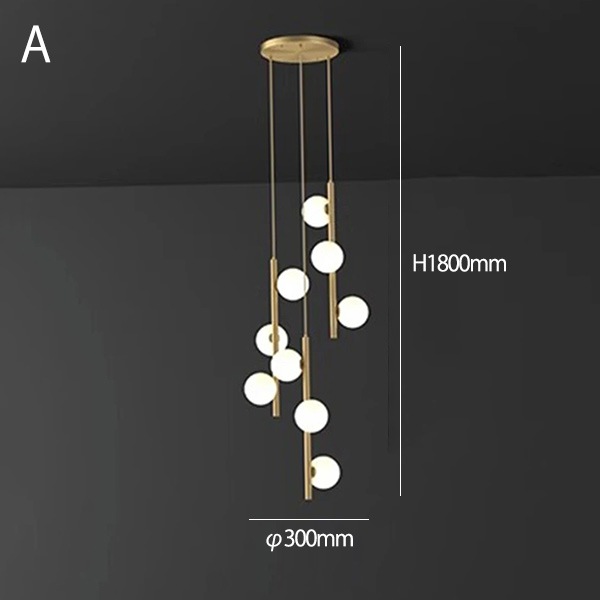 デザイン照明　ボールシェード　シーリングペンダントライト（H1800～2900mm）