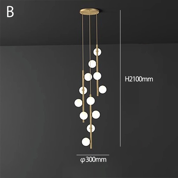 デザイン照明　ボールシェード　シーリングペンダントライト（H1800～2900mm）