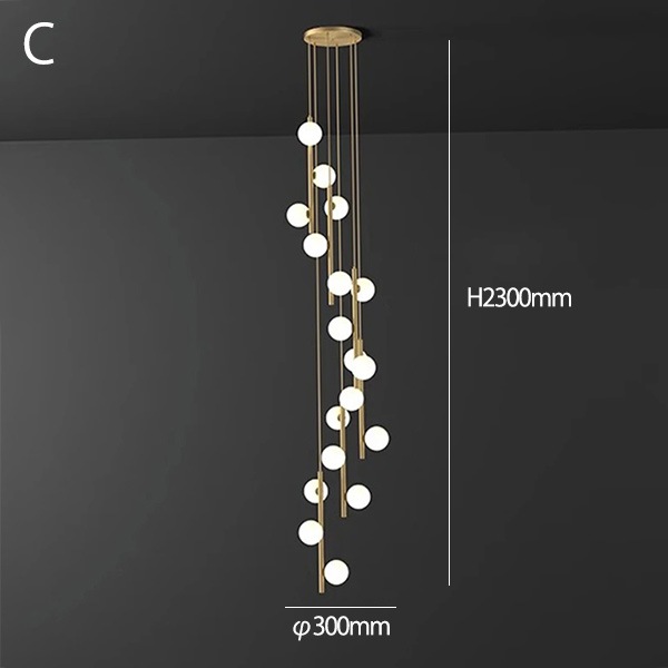 デザイン照明　ボールシェード　シーリングペンダントライト（H1800～2900mm）