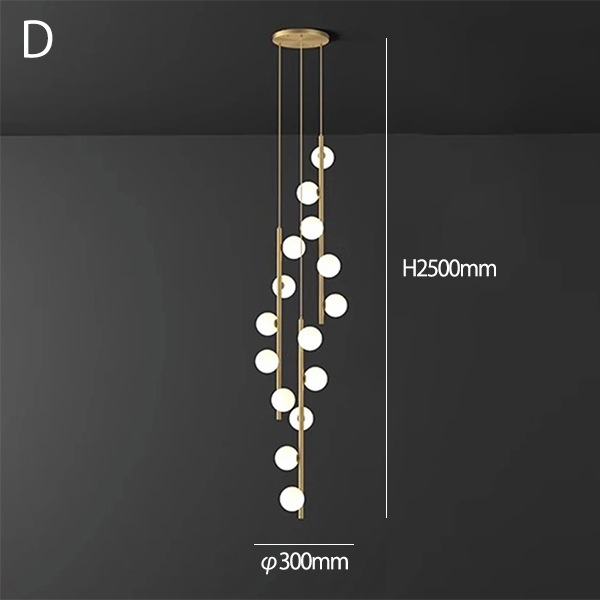 デザイン照明　ボールシェード　シーリングペンダントライト（H1800～2900mm）