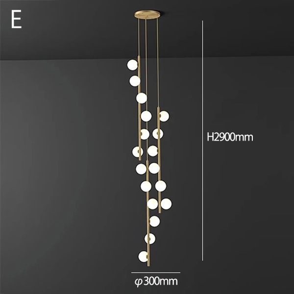 デザイン照明　ボールシェード　シーリングペンダントライト（H1800～2900mm）
