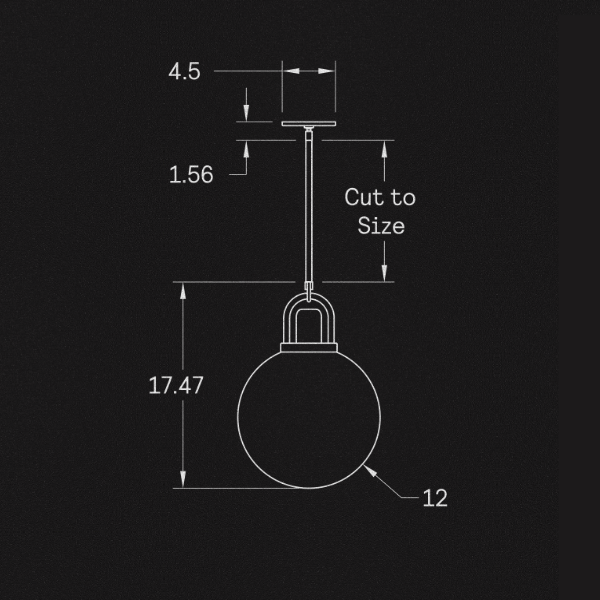 【ALLIED MAKER】 アメリカ・インテリア照明「Arc Globe 12