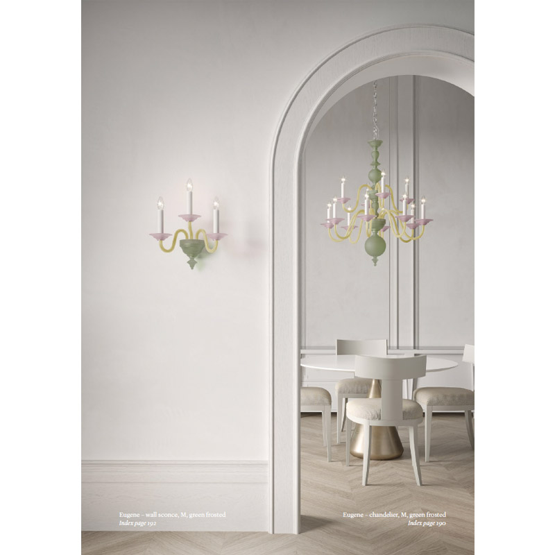 【Preciosa】「Eugene M CONTEMPORARY COLOUR」ウォールライト 3灯（W390×D220×H400mm）