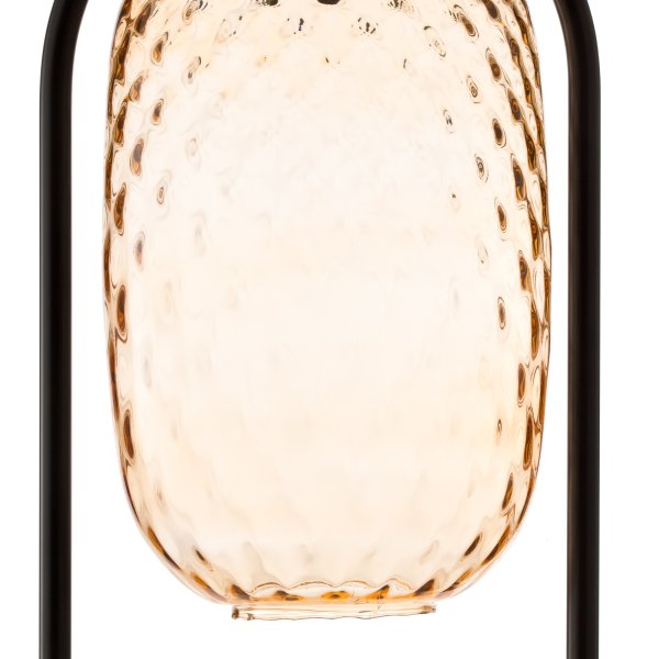 【1台在庫有！】バウルマン ガラスフロアランプ アンバー (H1035×W270mm)