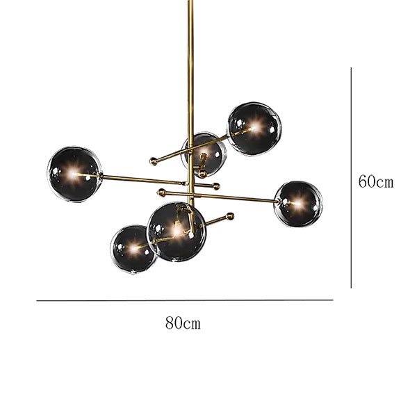 【新品】ペンダントライト ガラス モダン デザイン照明 ペンダントライト モダン ガラスシェード（6灯／8灯