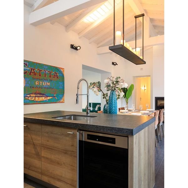 【MARETTI】オランダ・インテリア照明「KAARS PLATEAU」8灯  BLACK（W1200×D300×H1000mm）