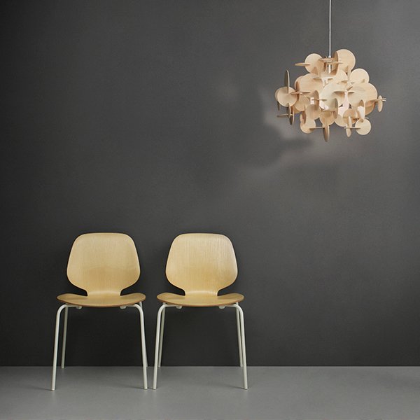 【Normann Copenhagen】「Bau pendant, large, natural」デザイン照明 ナチュラル（W570×H510mm)