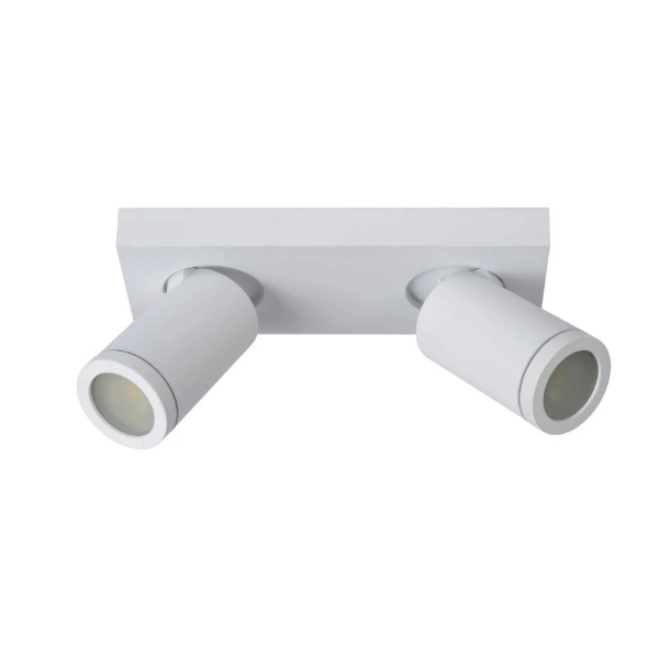 【LUCIDE】ベルギー バスルームシーリングスポットライト「TAYLOR」White 2灯（W240×D100×H123mm）