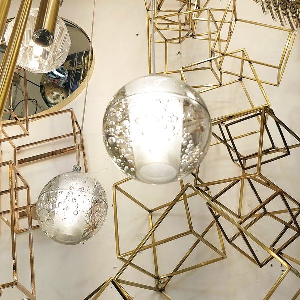 【3台在庫有!】【法人様・店舗様限定】ガラスボールペンダントライト 1灯 (Φ100mm)