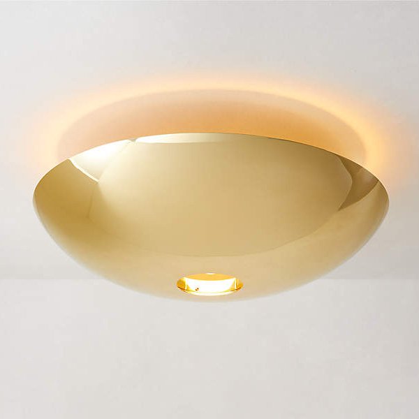 アメリカ・デザイン照明シーリングライト「AUDEN」1灯ゴールド(W420×H170mm)