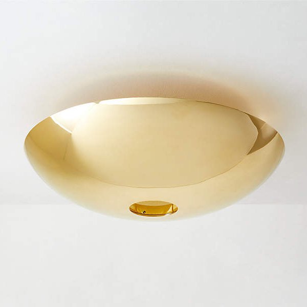 アメリカ・デザイン照明シーリングライト「AUDEN」1灯ゴールド(W420×H170mm)