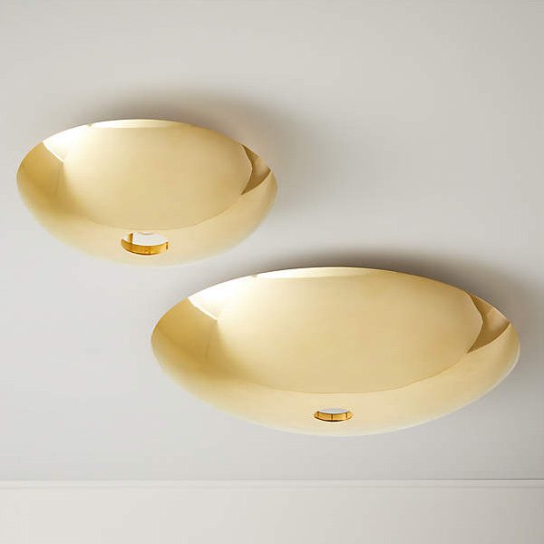 アメリカ・デザイン照明シーリングライト「AUDEN」1灯ゴールド(W420×H170mm)