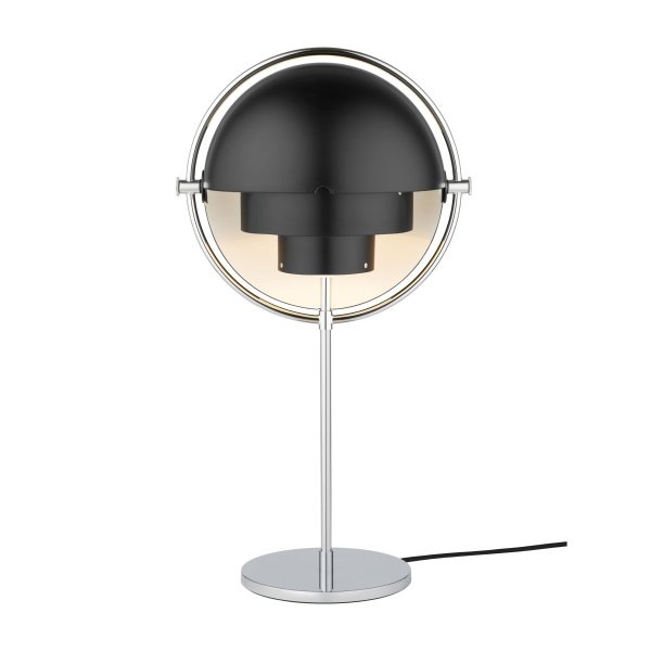 【GUBI】デンマーク・北欧デザイン照明「Multi-Lite table lamp」テーブルランプ chrome-black(Φ255×H500mm)
