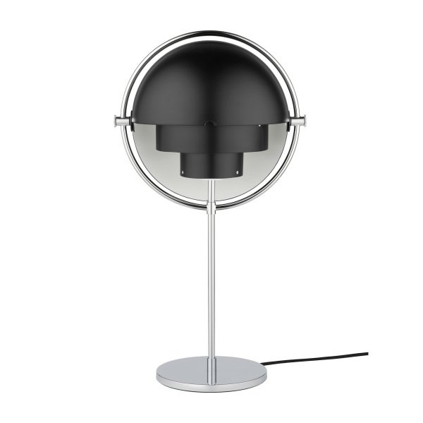 【GUBI】デンマーク・北欧デザイン照明「Multi-Lite table lamp」テーブルランプ chrome-black(Φ255×H500mm)