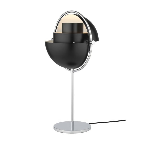 【GUBI】デンマーク・北欧デザイン照明「Multi-Lite table lamp」テーブルランプ chrome-black(Φ255×H500mm)