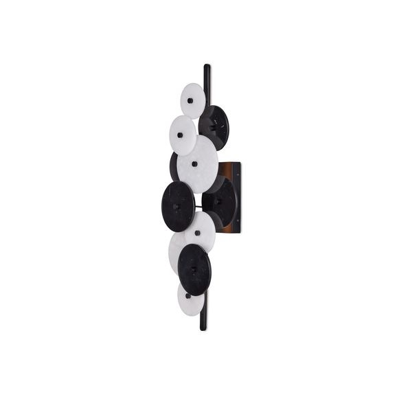 【CURREY】アメリカ・ウォールライト「Inyo」2灯 ブラック×ホワイト (W280×D153×H762mm)