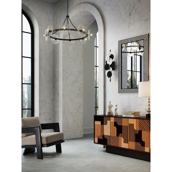 【CURREY】アメリカ・ウォールライト「Inyo」2灯 ブラック×ホワイト (W280×D153×H762mm)