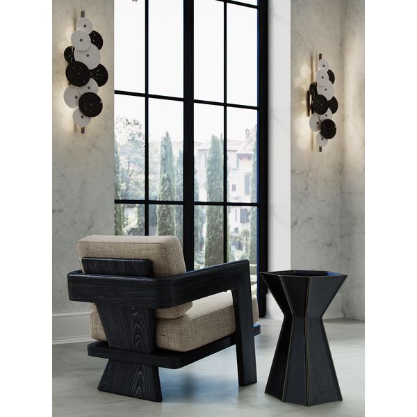 【CURREY】アメリカ・ウォールライト「Inyo」2灯 ブラック×ホワイト (W280×D153×H762mm)