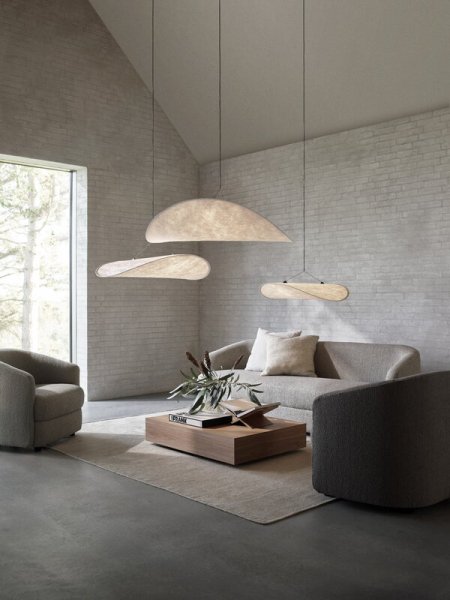 【New Works】北欧デザイン照明「Tense pendant φ550／700mm, white」ペンダントライト（Φ550／700mm）