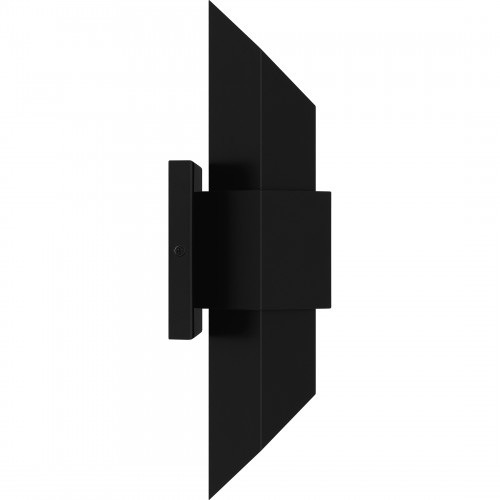 【QUOIZEL】アメリカ・デザイン照明 アウトドア LEDウォールライト「Chasm」ブラック×ゴールド（W170×D120×H380mm）