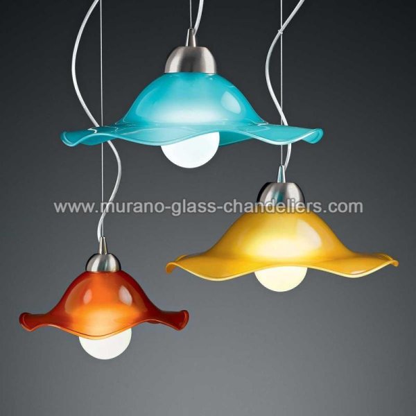 MURANO GLASS CHANDELIERS】イタリア・ヴェネチアンガラスペンダント 