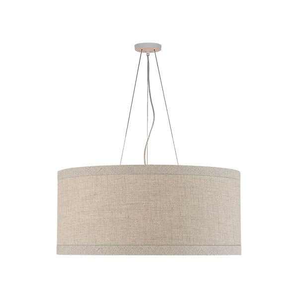 【Visual Comfort】アメリカ・デザイン照明 ペンダントライト「Walker Large Hanging Shade」6灯　ナチュラル・ホワイト（W762×H343mm）