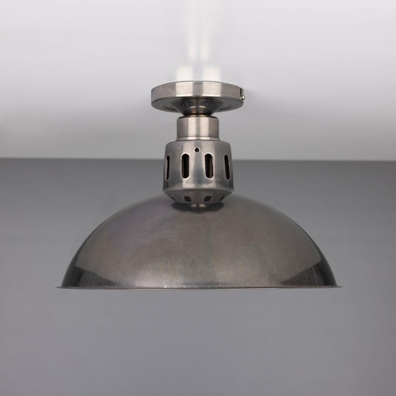 【Mullan】アイルランド「PARIS」インダストリアル シェードシーリングライト1灯（φ300×H270mm）