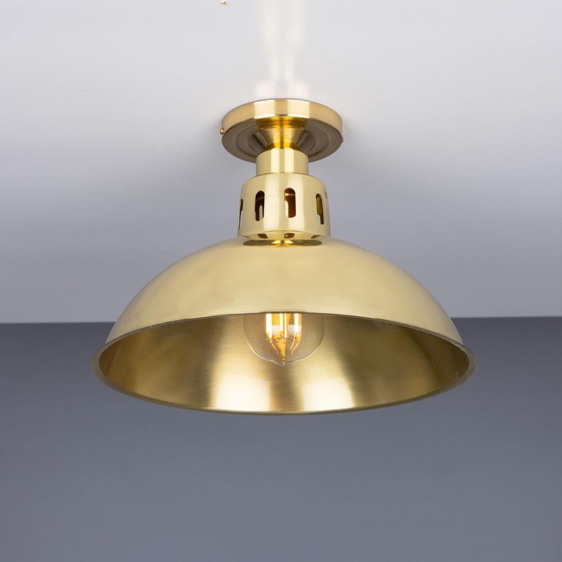 【Mullan】アイルランド「PARIS」インダストリアル シェードシーリングライト1灯（φ300×H270mm）