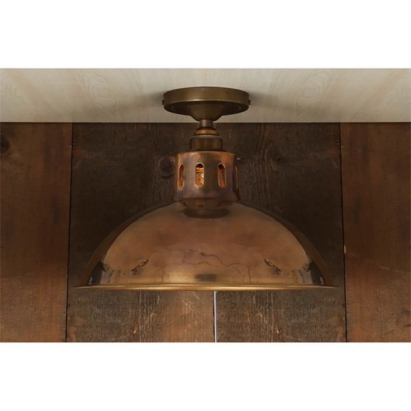 【Mullan】アイルランド「PARIS」インダストリアル シェードシーリングライト1灯（φ300×H270mm）