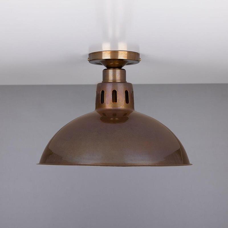 【Mullan】アイルランド「PARIS」インダストリアル シェードシーリングライト1灯（φ300×H270mm）