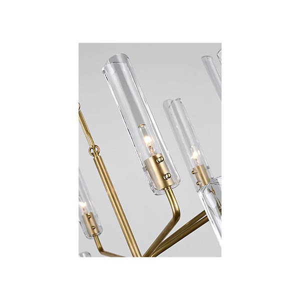 【Visual Comfort】アメリカ・デザイン照明 モダンシャンデリア「Casoria Large Two-Tier Chandelier」12灯　ゴールド（W1073×H603mm）