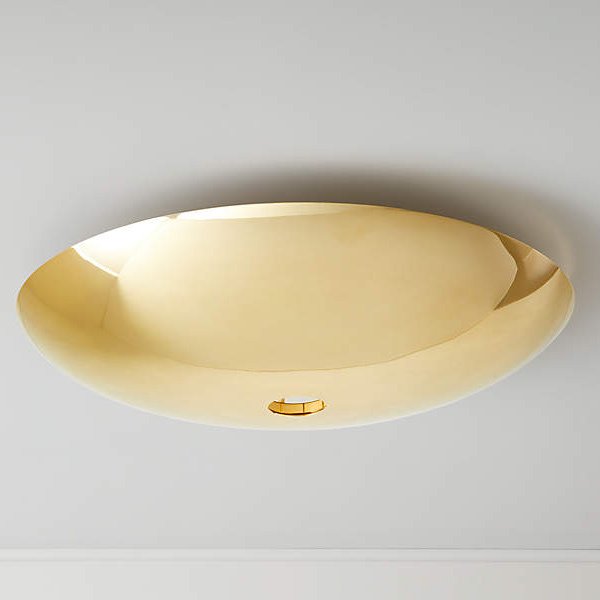 アメリカ・デザイン照明シーリングライト「AUDEN」1灯ゴールド（W760×H180mm）