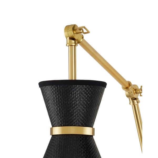 【CURREY】アメリカ・ウォールライト「Avignon」1灯 ブラス×ブラック (W661×D153×H521mm)