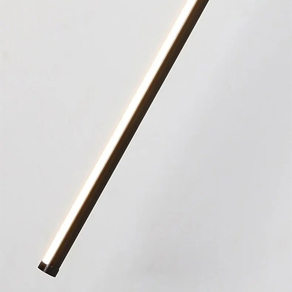 デザイン照明　モダンシーリングペンダントライト　ブラック／ゴールド　1～30灯（W15×H600mm）