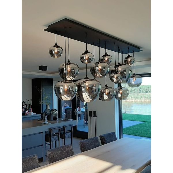 【MARETTI】オランダ・シーリングペンダントライト「TULIP」10灯 COPPER(W1200×H1500mm)