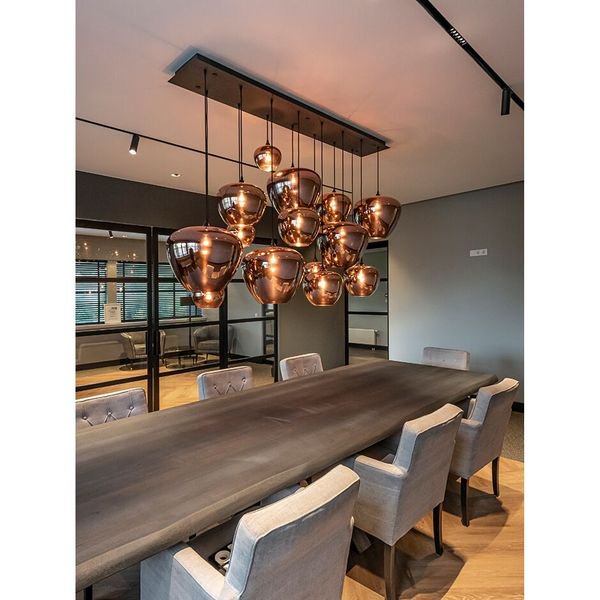 【MARETTI】オランダ・シーリングペンダントライト「TULIP」10灯 COPPER(W1200×H1500mm)