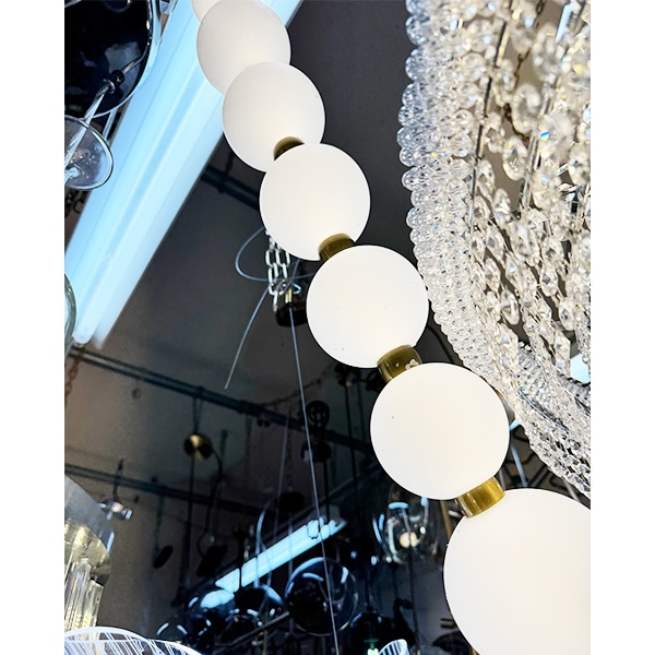 デザイン照明 ガラスボール照明 LEDネックレスライト（L2180mm） | EL