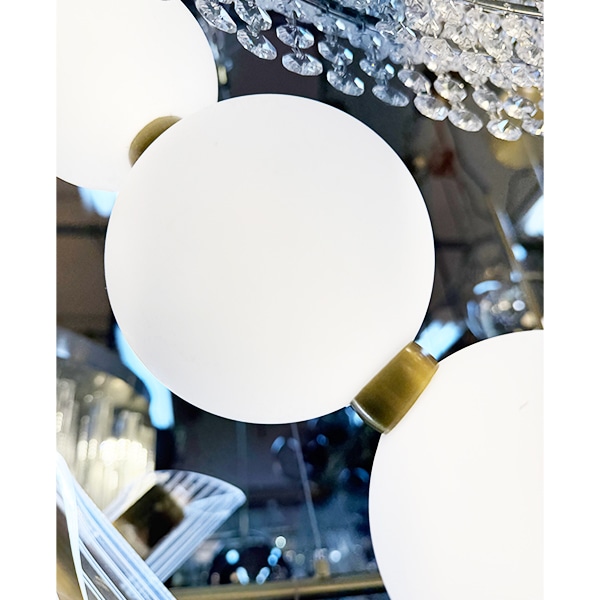 デザイン照明　ガラスボール照明　LEDネックレスライト（L2180mm）