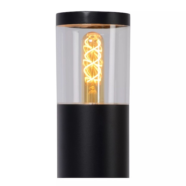 【LUCIDE】ベルギー インドア／アウトドアライト「FEDOR」Black 1灯（φ130×H795mm）