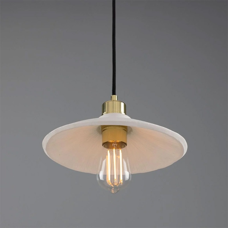 【Mullan】アイルランド「Pyrus-Organic Ceramic」ペンダントライト 1灯 マットホワイト（D280×H100mm）