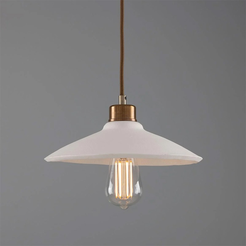 【Mullan】アイルランド「Pyrus-Organic Ceramic」ペンダントライト 1灯 マットホワイト（D280×H100mm）