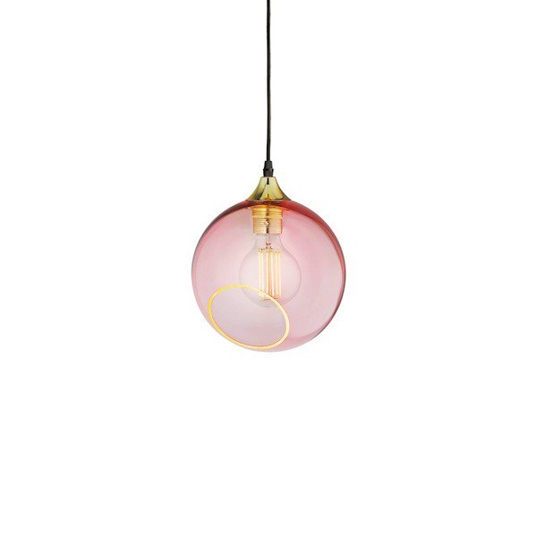 【DESIGN BY US】デンマーク・北欧照明 ガラスボールペンダント照明 「Ballroom – Rose」1灯（Φ200mm）