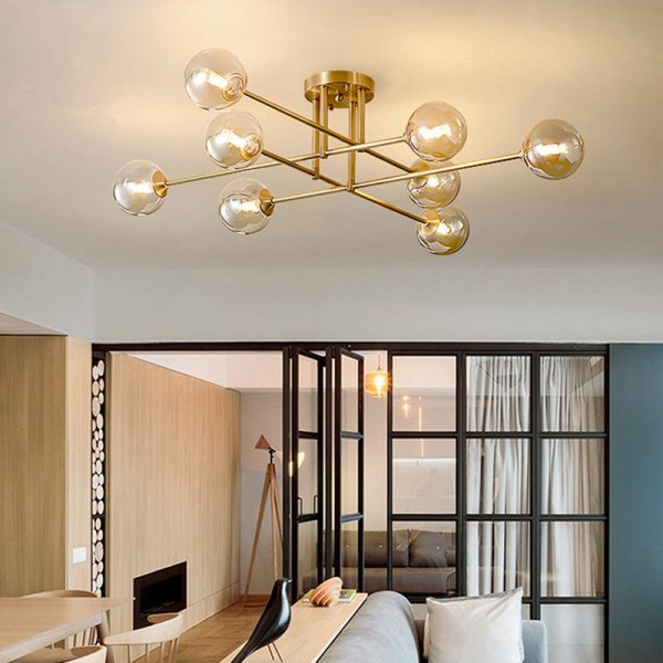 【E-Light】LEDシャンデリア 4／6／8灯 （D660～D1030mm×H210～H260mm）