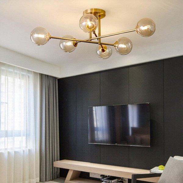 【E-Light】LEDシャンデリア 4／6／8灯 （D660～D1030mm×H210～H260mm）