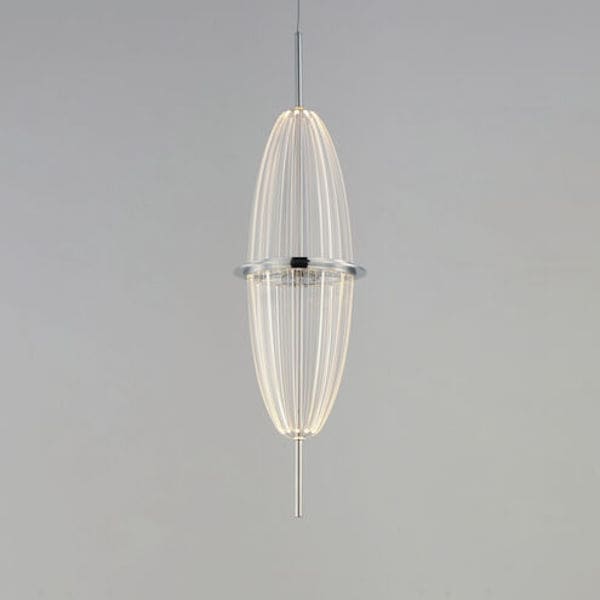 【ET2】アメリカ・ペンダントライト「Quasar」 シルバー(W140×D140×H521mm)