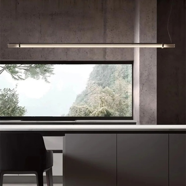 デザイン照明　モダンガラスペンダントライト　Gold／Copper（W1000／1200／1500mm）