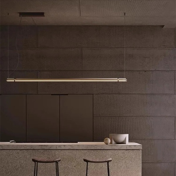 デザイン照明　モダンガラスペンダントライト　Gold／Copper（W1000／1200／1500mm）