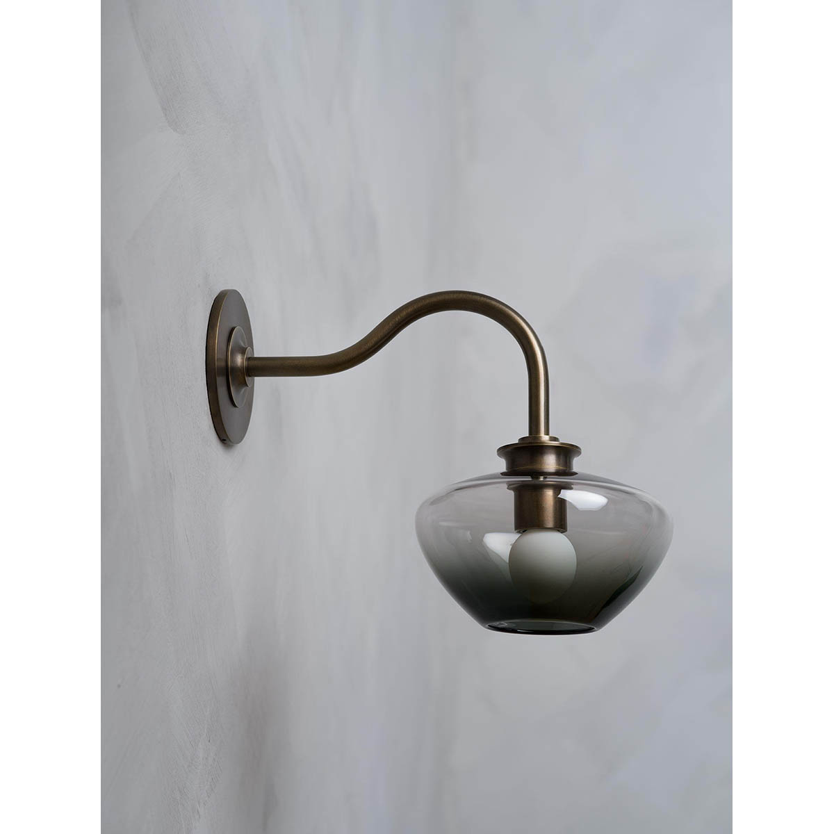 【ALLIED MAKER】 アメリカ・インテリア照明「Molten Swan Neck Sconce」ウォールライト 1灯 カスタムカラー (W191×D369×H267mm)