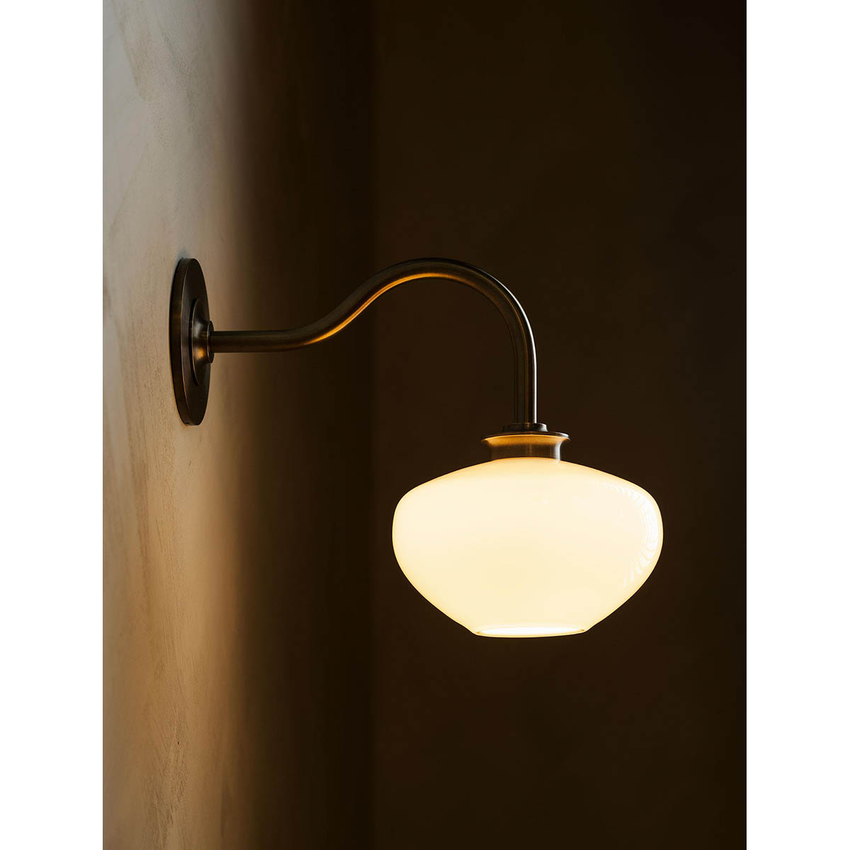 【ALLIED MAKER】 アメリカ・インテリア照明「Molten Swan Neck Sconce」ウォールライト 1灯 カスタムカラー (W191×D369×H267mm)